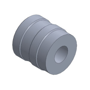 ESPACEUR POUR REPOSE-PIEDS 20MM MOTORSPORT - NOIR ANODISÉ