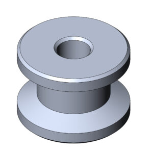 ENTRETOISE EN ALLIAGE POUR POMPE DE FREIN M6 - NOIRE ANODISÉE