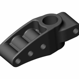 SUPPORT DE COLONNE DE DIRECTION EUROSTAR AVEC 3 TROUS - NOIR