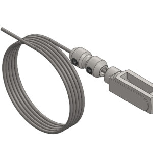 CÂBLE DE FREIN DE SÉCURITÉ COMPLET AVEC FOURCHE