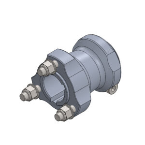 MOYEU ARRIERE 30MM LONG L=72MM - NOIR ANODISE