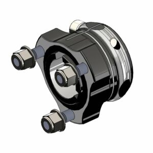 MOYEU MINI ARRIERE 30MM - LONGUEUR MEDIUM L.42MM - NOIR ANODISE