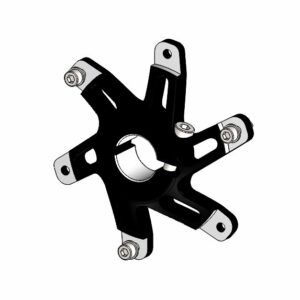 PORTE-COURONNE 30MM MINI RACING 116 - NOIR ANODISÉ AVEC BOULON ET RONDELLE 