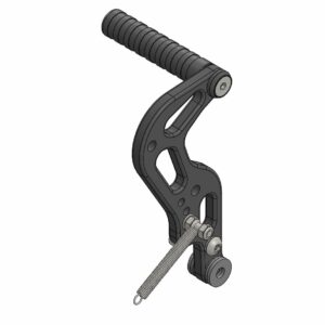 PÉDALE DE GAZ COMPLETE  POUR MINIKART - NOIR ANODISÉ