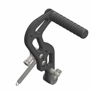 PEDALE DE FREIN COMPLETE POUR MINIKART - NOIR ANODISE