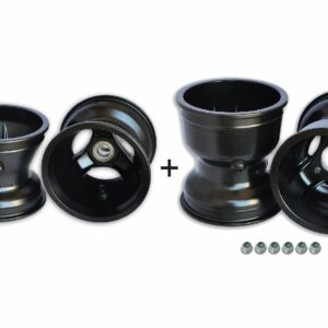 SET 4 JANTES MAGNESIUM  EUROSTAR MINI AVT=112 ROULEMENT ARR=145X68 EMPATTEMENT=58