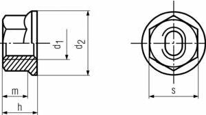 ECROUE DE ROUE ATB M8 DIN6927 – ZINGUE HQ