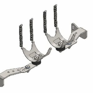 SUPPORT D'ÉCHAPPEMENT POUR ROTAX MAX COMPLET DROIT ET LH