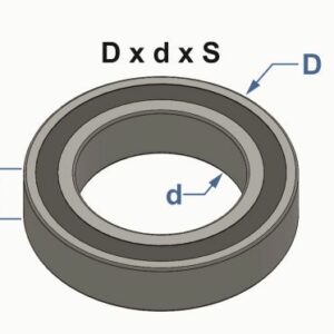 ROULEMENT MOYEUX MINI 17MM ZZ6003