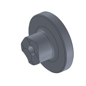 BOUTON POUR DISTRIBUTEUR DE FREIN KZ NOIR ANODISÉ