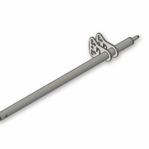 COLONNE DE DIRECTION ADULTE 490MM - CHROMÉE 