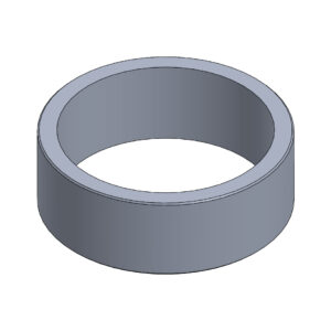 BAGUE DE FUSÉE 25MM - EP 10MM - NOIR ANODISÉ 