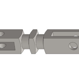 DOUBLE FOURCHE POUR DISTRIBUTEUR DE FREIN BLANC GALVANISÉ