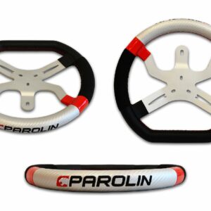 VOLANT ADULTE PAROLIN MOTORSPORT NOIR/ GRIS 2020 (340 MM) 