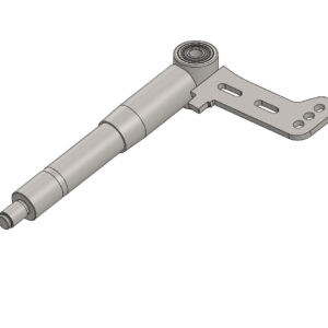 FUSÉE DE DIRECTION GAUCHE CHROMÉE 25-25 40MM 10,2° GOUPILLE M10 COMPLET 