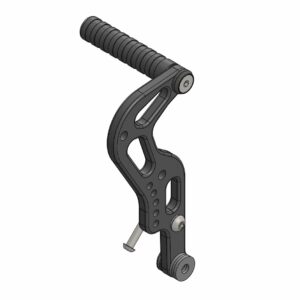 PÉDALE DE FREIN COMPLETE EN ALUMINIUM - NOIR ANODISÉ 