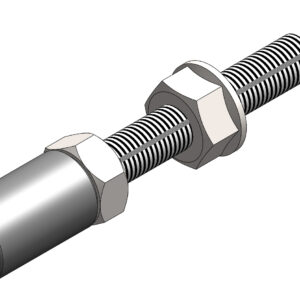 BOULON TENDEUR DE CHAÎNE KZ – COMPLET AVEC COUPE EN NYLON LONGUEUR 90MM